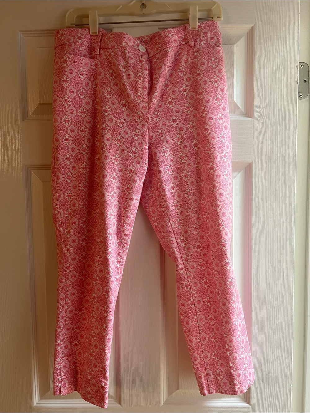 Talbots Pink Patterned Petite Trousers